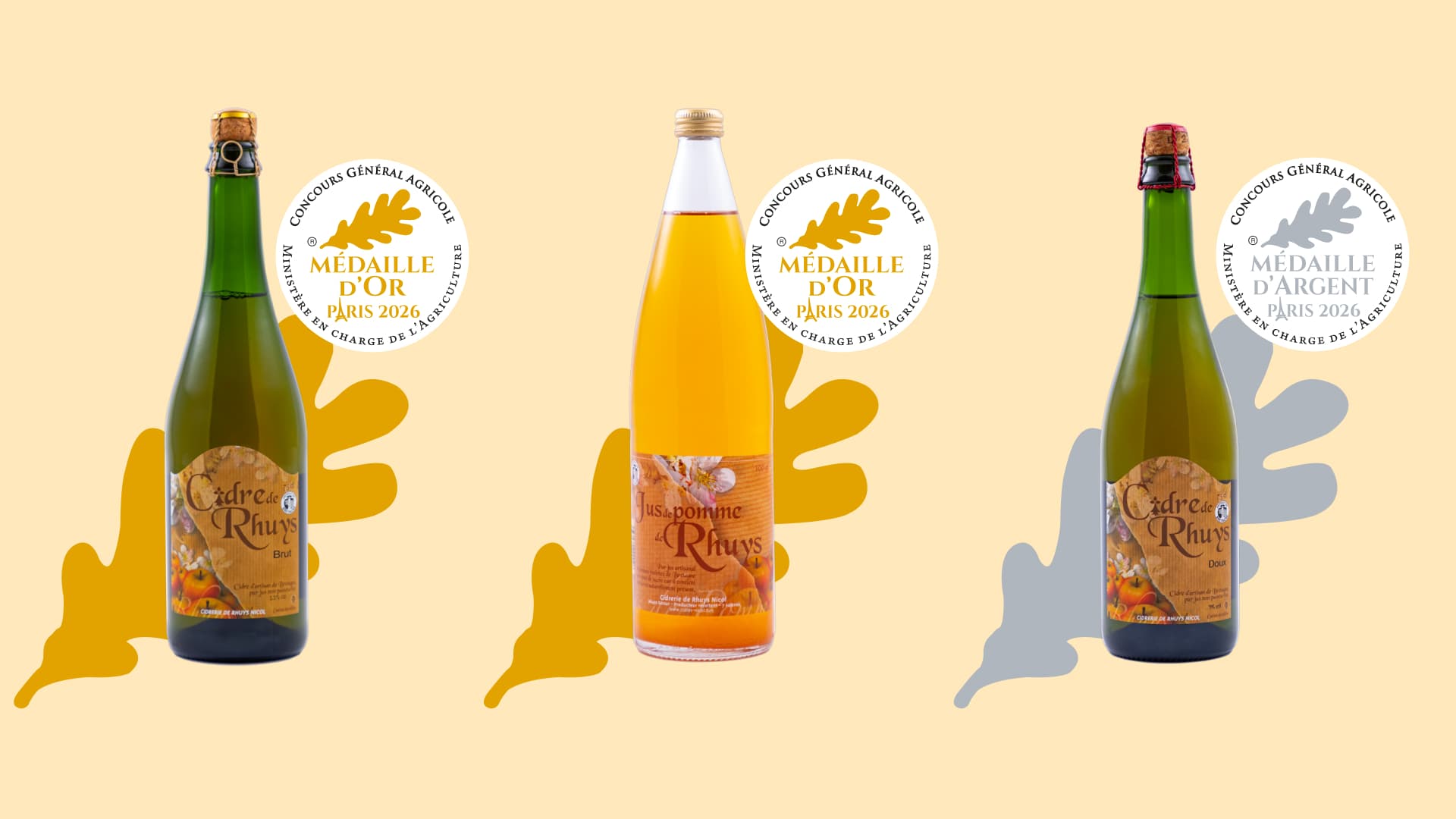 Triple consécration au Salon de l'Agriculture 2026 : la Cidrerie Nicol brille au Concours Général Agricole